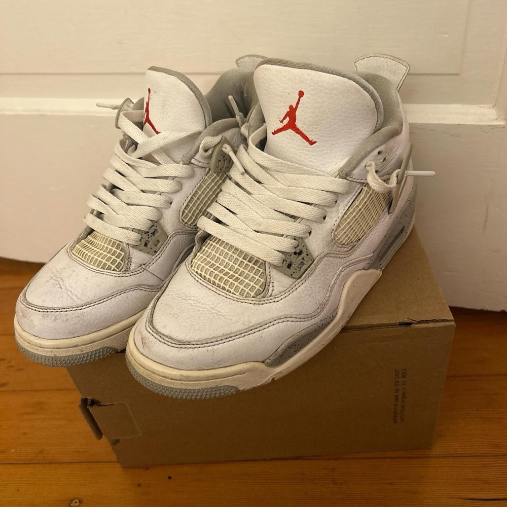 Jordan 4 cement sneakers